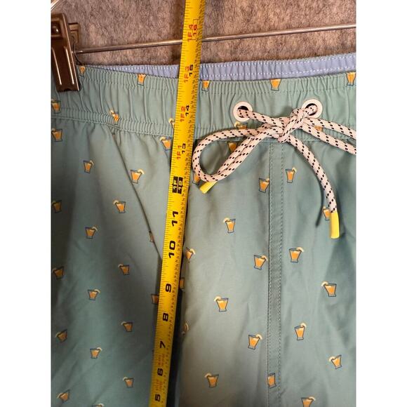 Bonobos Mens Light Blue Lined Beer Glass Swim Trunks 5" Inseam - Medium - Picture 9 of 10